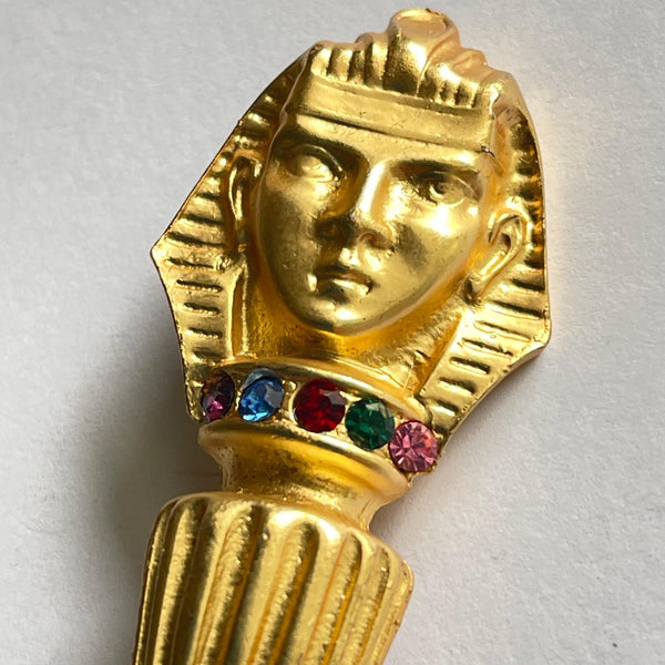 Egyptian Revival Brooch 1980's-Vintageonline-Vintage Online