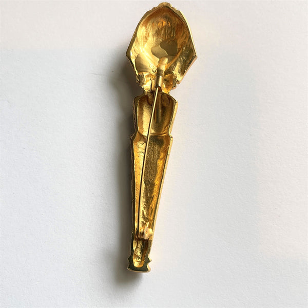 Egyptian Revival Brooch 1980's-Vintageonline-Vintage Online