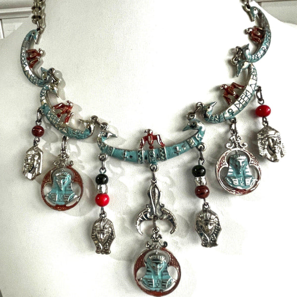 Egyptian Revival Vintage Necklace by Art-ART-Vintage Online