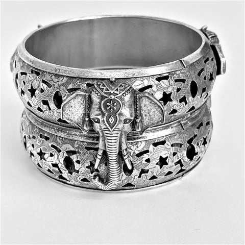 Ethnic Vintage Elephant Artisan Bangle-Vintageonline-Vintage Online