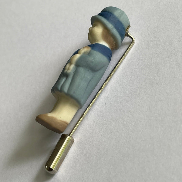Frozen Charlotte Style Stick Pin Brooch-Vintageonline.-Vintage Online