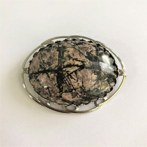 Gemstone Vintage Brooch Vintageonline