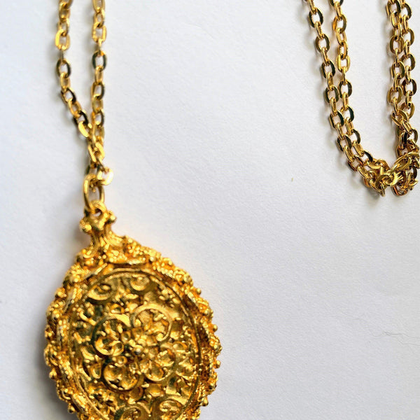 Georgian Lady and Man Cameo Pendant-Vintageonline-Vintage Online