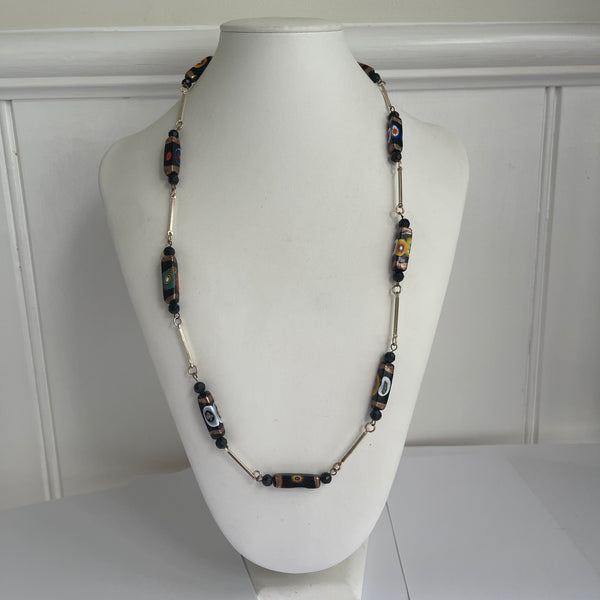 Glass Bead Vintage Necklace-Vintageonline-Vintage Online