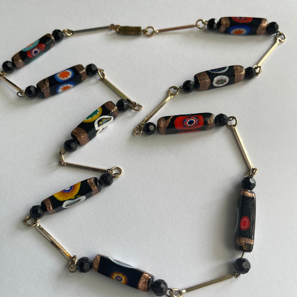 Glass Bead Vintage Necklace-Vintageonline-Vintage Online