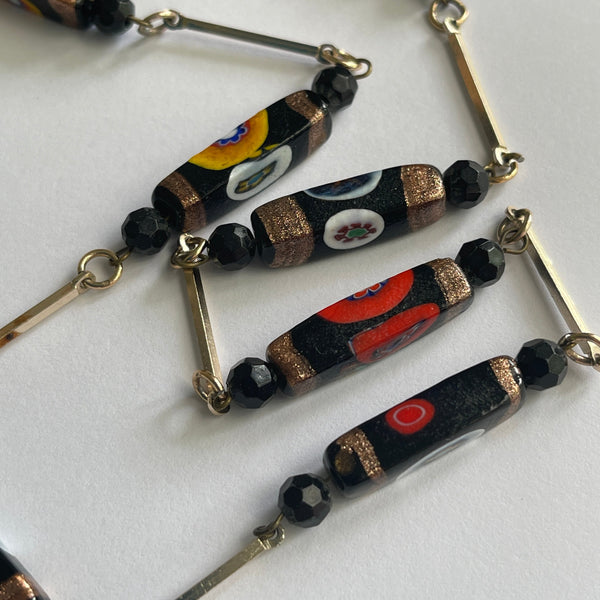 Glass Bead Vintage Necklace-Vintageonline-Vintage Online