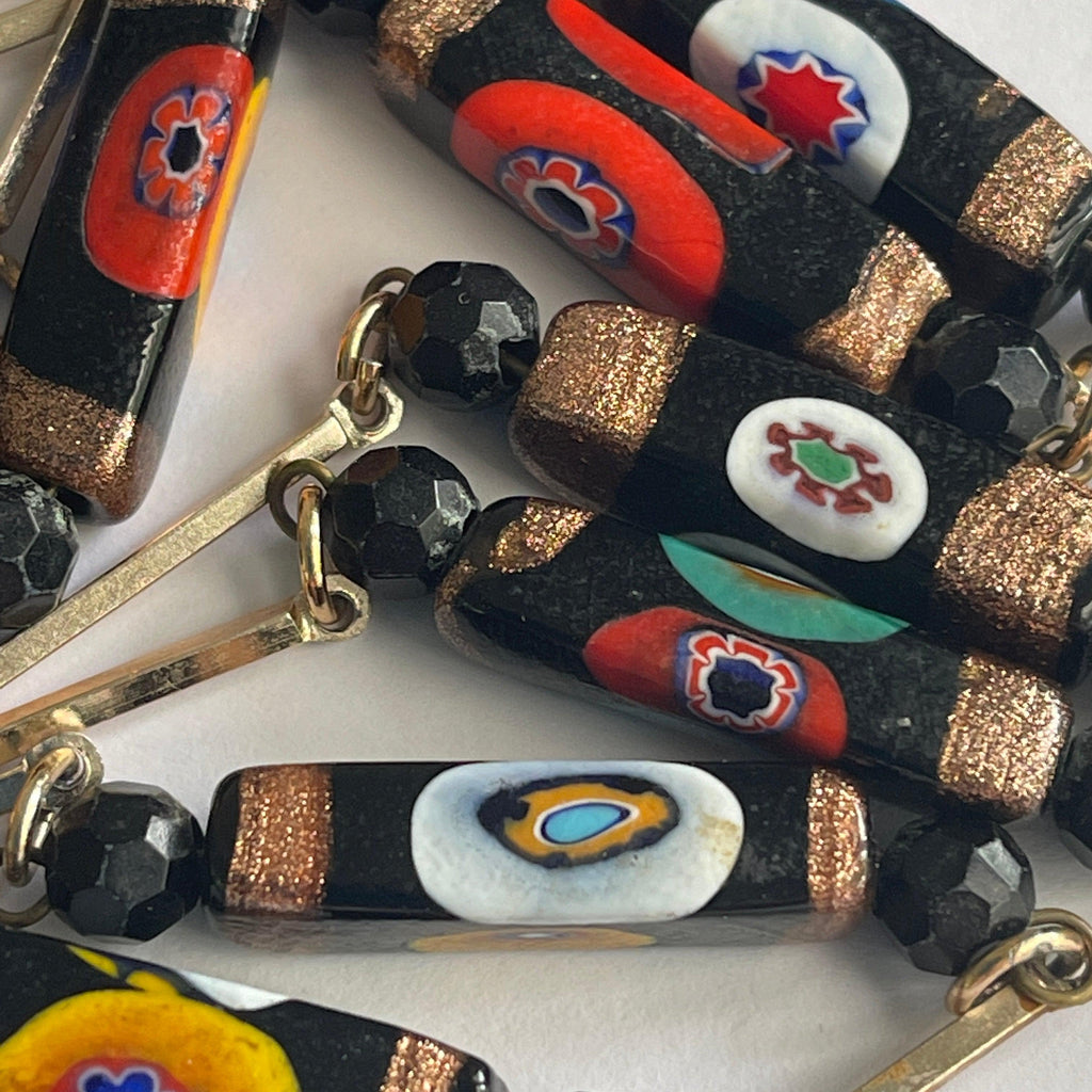 Glass Bead Vintage Necklace-Vintageonline-Vintage Online