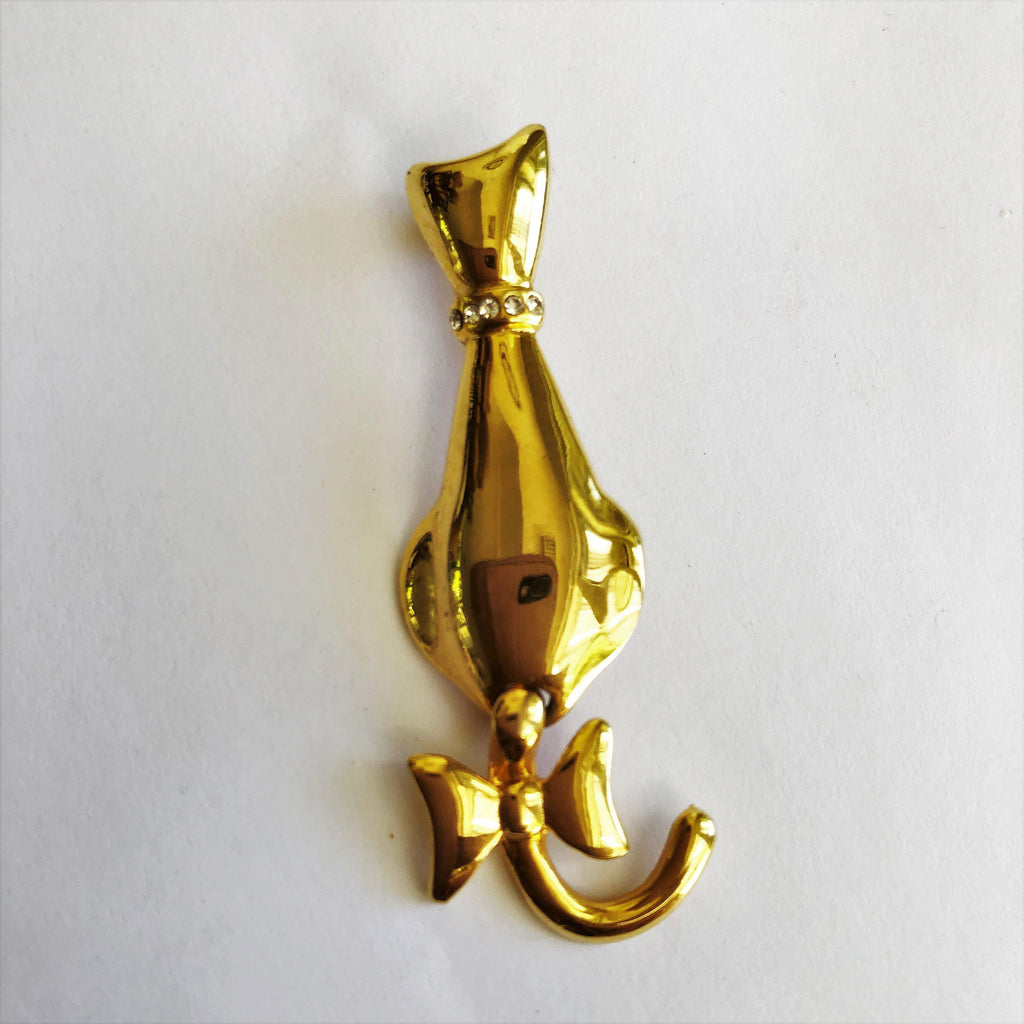 Vintage clearance cat brooch