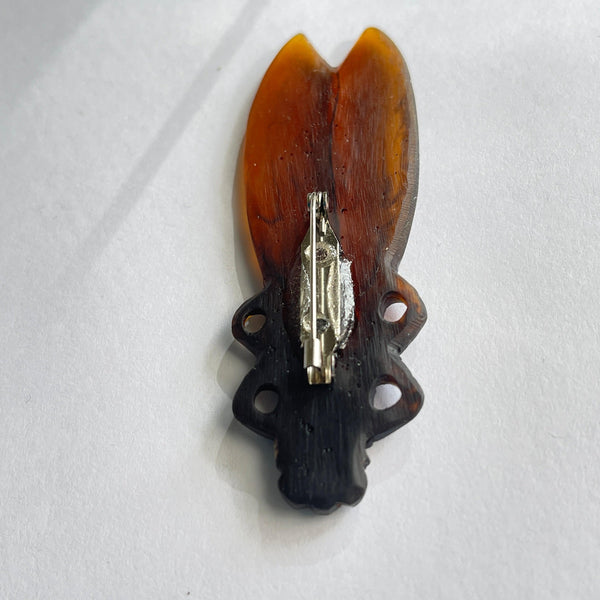 Large Eco Resin Cicada Designer Brooch-Vintageonline-Vintage Online