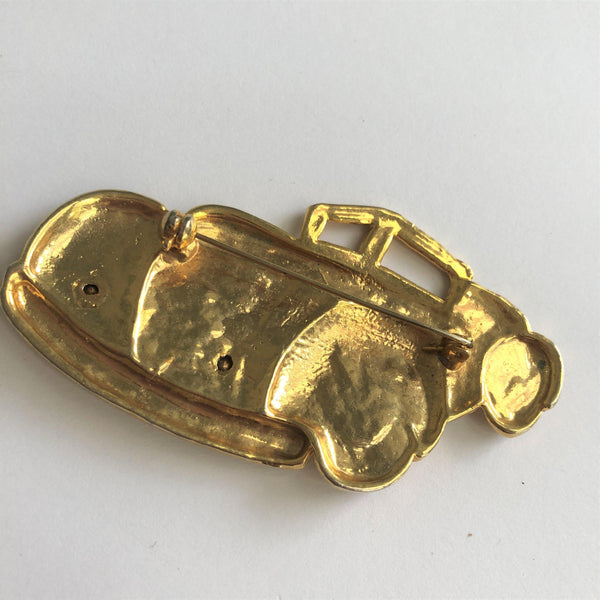 Large Vintage Car Brooch-Vintageonline-Vintage Online