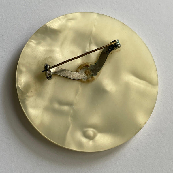 Lea Stein Serigraphy Brooch 1960's-Lea Stein-Vintage Online