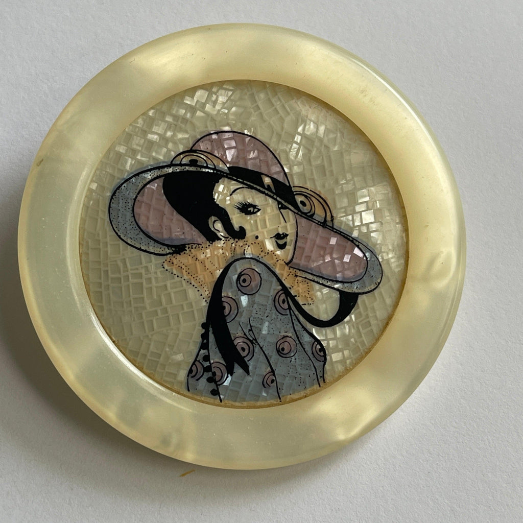 Early Lea Stein Brooches Léa Stein Serigraphy Brooch 1960's