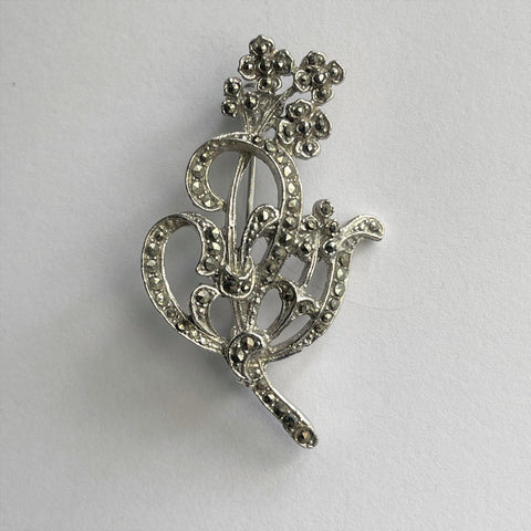 Marcasite Vintage Brooch-Vintageonline-Vintage Online