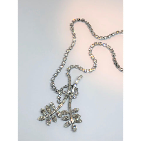 Mid Century Diamante Necklace Vintageonline