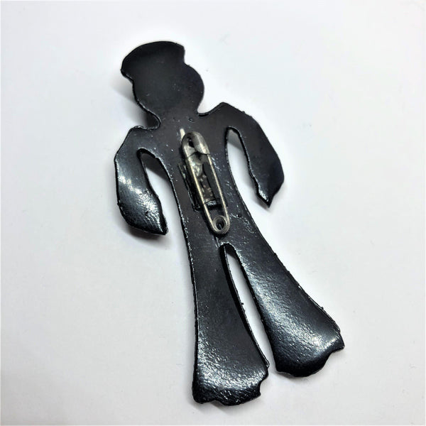 Mid Century Early Plastic Sailor Boy Brooch-Vintage Online-Vintage Online