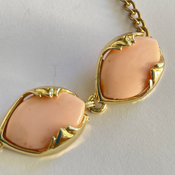 Mid Century Necklace, Brooch, Earrings Set-vintageonline-Vintage Online