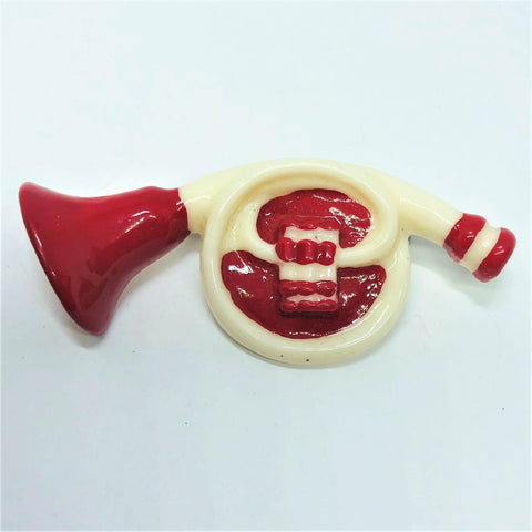 Mid Century Vintage French Horn Brooch Vintageonline
