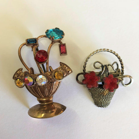 Mother & Daughter Vintage Duo Brooches Vintageonline