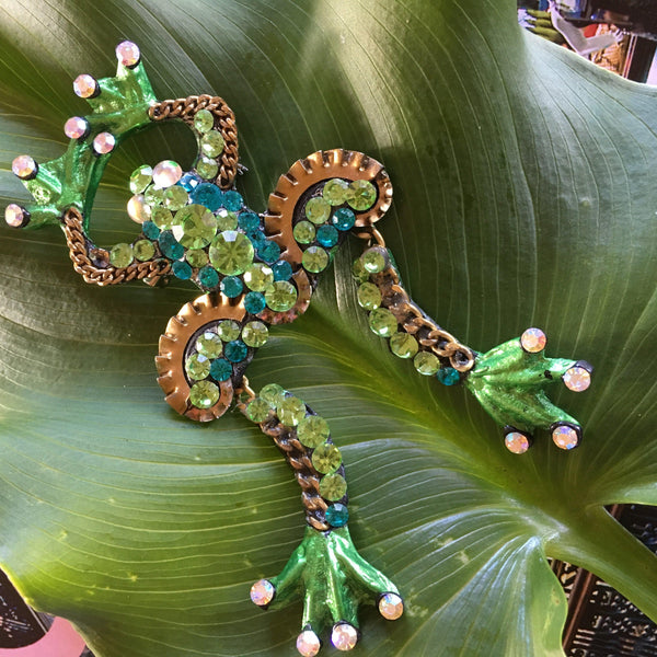 Niki Boden Designer Frog Brooch-Niki Boden-Vintage Online