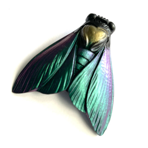 Open Wing Cicada Designer Brooch-Vintageonline-Vintage Online