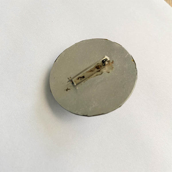 Pewter Gemstone Vintage Brooch-Vintageonline-Vintage Online