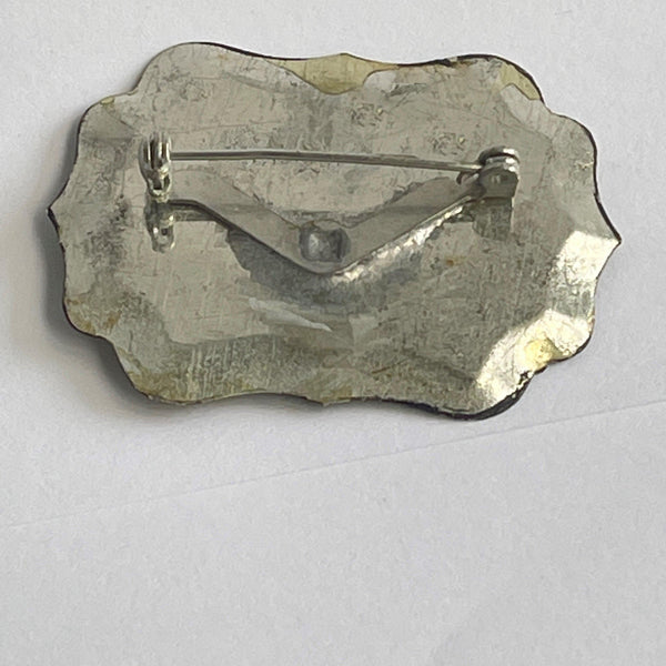 Pretty Violets Vintage Tray Brooch-Vintageonline-Vintage Online