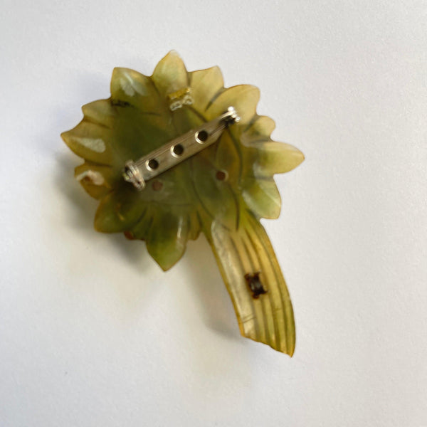 Resin Floral Bunch Vintage Brooch-Vintageonline-Vintage Online