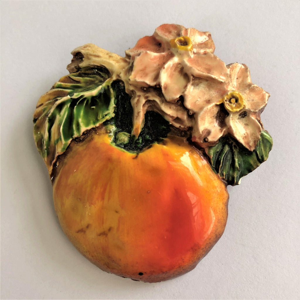 Retro German Fruit With Flowers Vintage Brooch Vintageonline