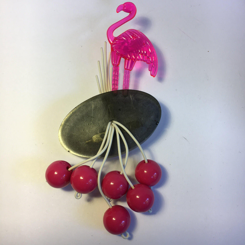 Vintage flamingo brooch cheap