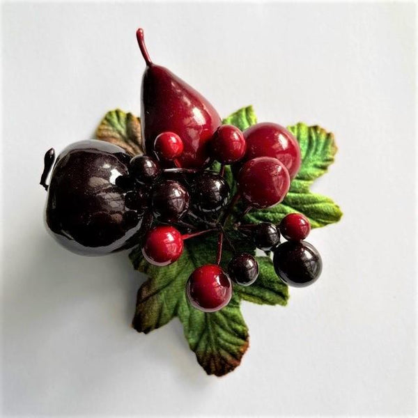 Retro Look Fruit Corsage Brooch-Vintageonline-Vintage Online