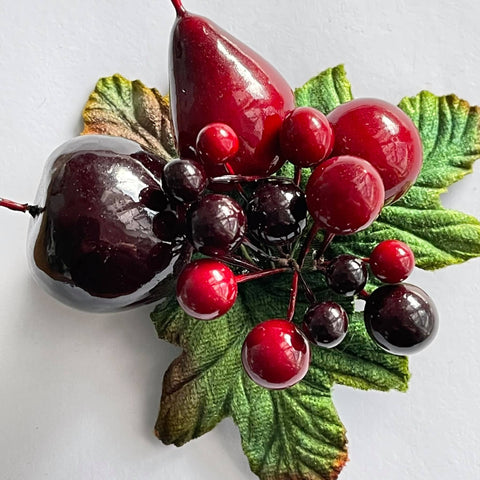 Retro Look Fruit Corsage Brooch-Vintageonline-Vintage Online