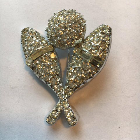 Vintage Online Jewellery | Rhinestone Brooch by NY Company PELL