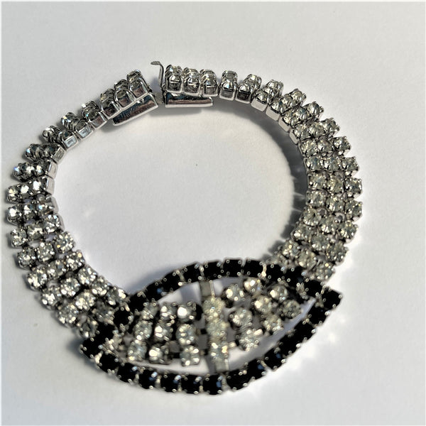 Rhinestone Buckle Vintage Bracelet-Vintageonline-Vintage Online