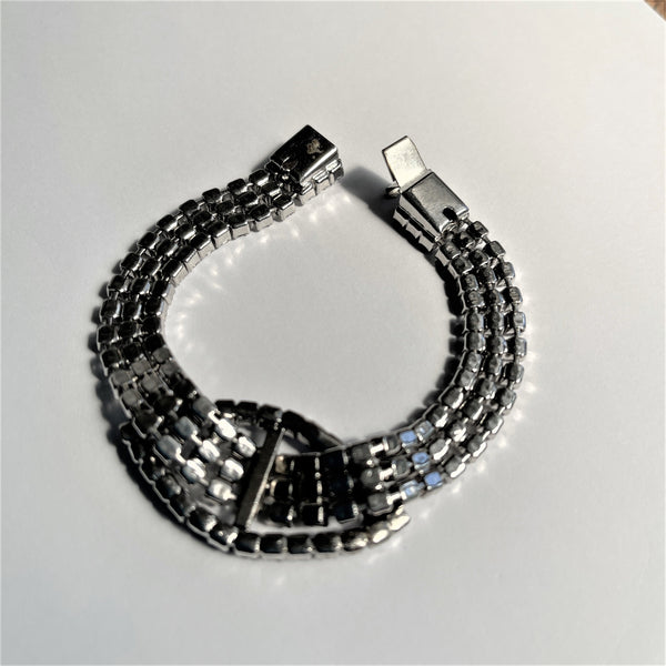Rhinestone Buckle Vintage Bracelet-Vintageonline-Vintage Online