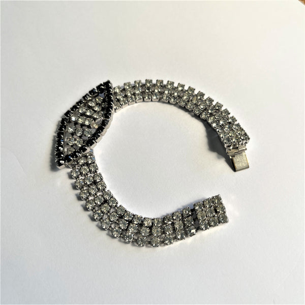 Rhinestone Buckle Vintage Bracelet-Vintageonline-Vintage Online