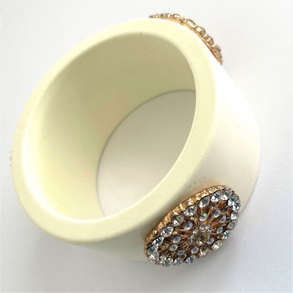 Rhinestone & Resin Vintage Bangle-Vintageonline-Vintage Online