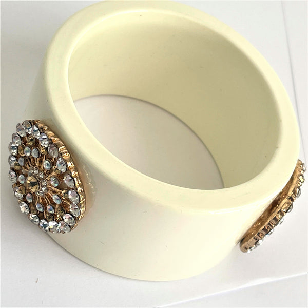 Rhinestone & Resin Vintage Bangle-Vintageonline-Vintage Online