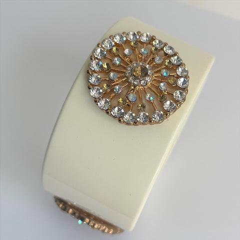 Rhinestone & Resin Vintage Bangle-Vintageonline-Vintage Online