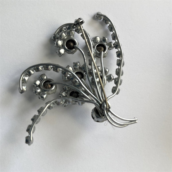 Rhinestone Vintage 60's Brooch-Vintageonline-Vintage Online