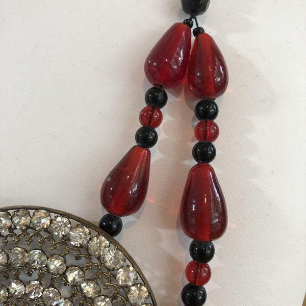Rhinestone Vintage Style Festoon Necklace-Boletta-Vintage Online