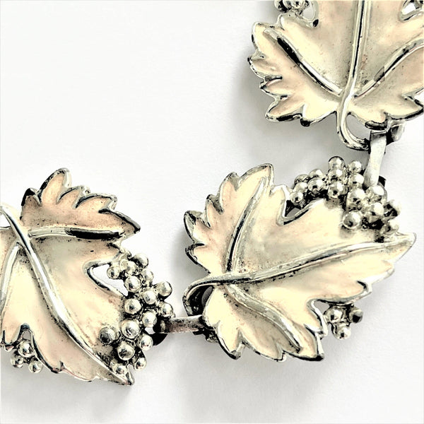 Sarah Coventry Vintage 1960's Enamelled Leaf Necklace & Bracelet-Sarah Coventry-Vintage Online