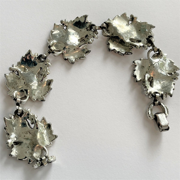 Sarah Coventry Vintage 1960's Enamelled Leaf Necklace & Bracelet-Sarah Coventry-Vintage Online