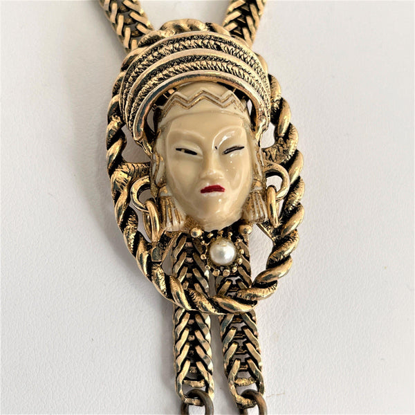 Selro Selini Asian Princess Vintage Lariat Necklace-Vintageonline-Vintage Online