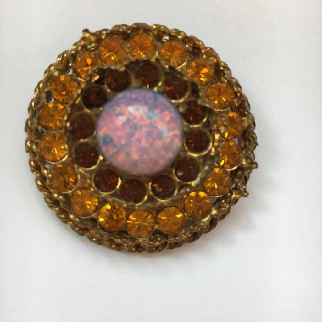 Vintage Online Jewellery | Sweet Vintage Brooch with Faux Opal