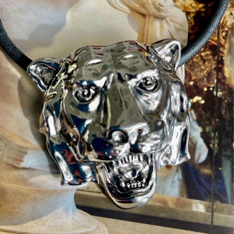 Tiger Head Designer Choker/Necklace-Vintageonline-Vintage Online