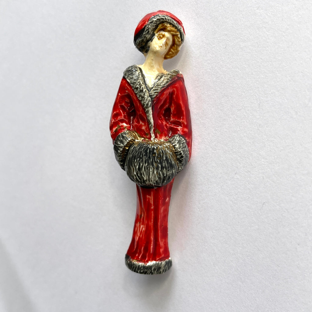 Very Vintage Lady Brooch-Vintageonline-Vintage Online