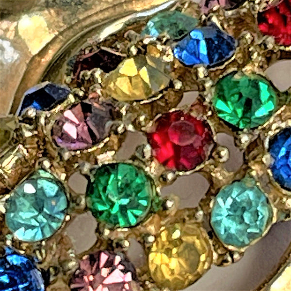 Vintage Corn Rhinestone Brooch-Vintageonline-Vintage Online