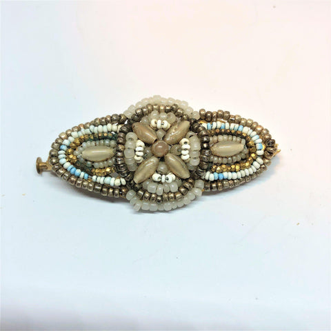 Vintage Hand Made Seed Bead Brooch 1940's Vintageonline