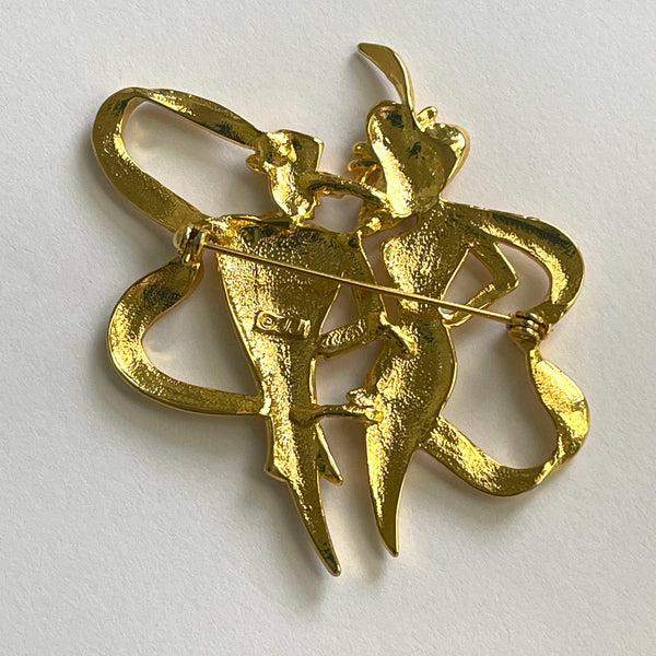 Vintage JJ Silhouette Brooch-Jonette Jewelry Co. USA-Vintage Online