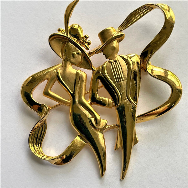 Vintage JJ Silhouette Brooch-Jonette Jewelry Co. USA-Vintage Online